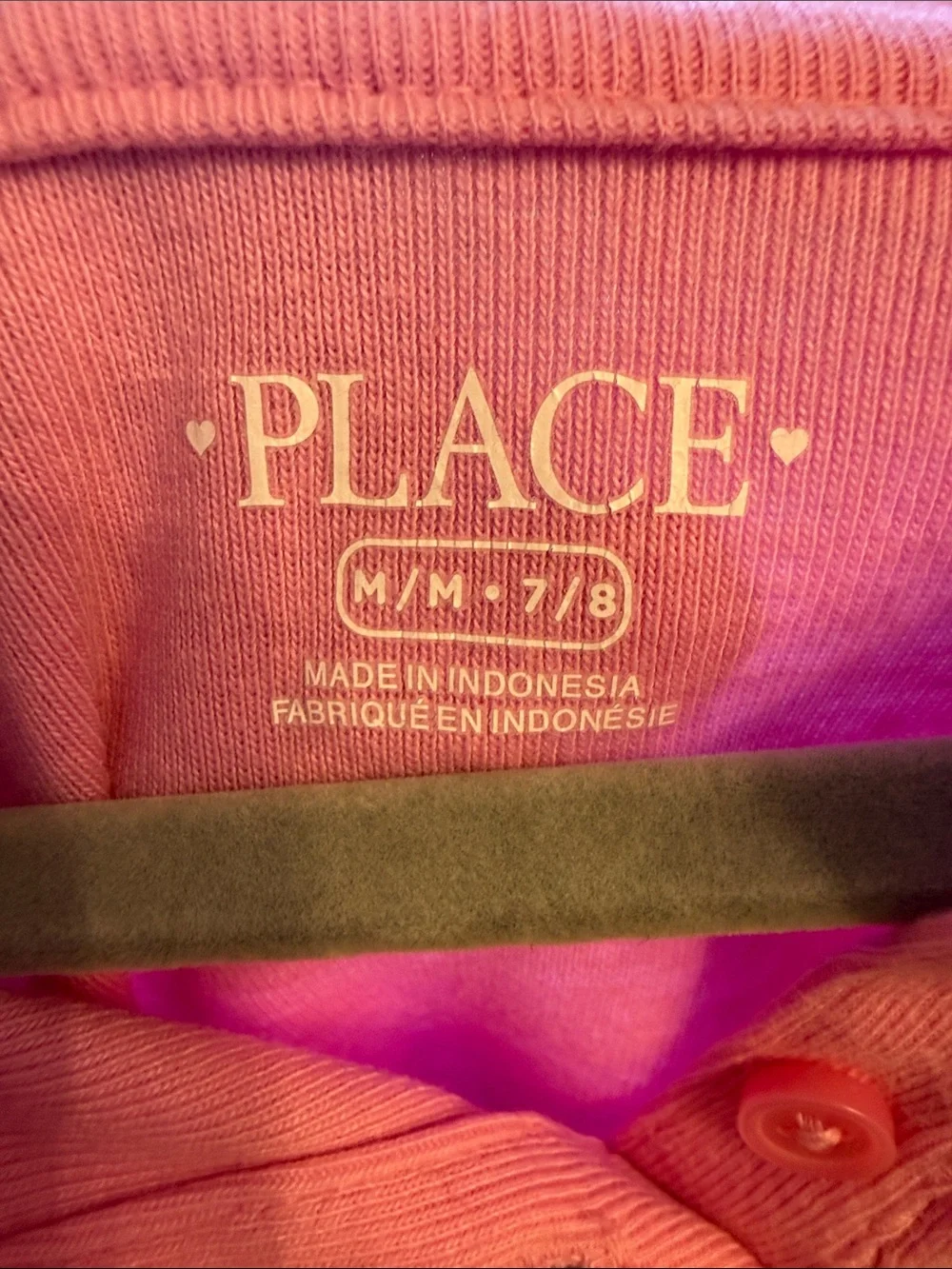The Children's Place Bright Pink Girls' Polo with White Trim